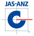 JAS-ANZ accreditation stamp